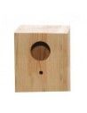 Nido de madera HOYO  para pajaros exóticos 9.5x13x9.5